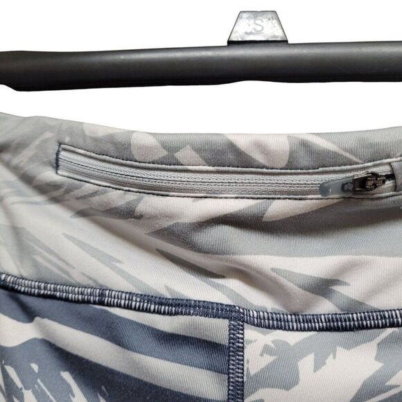 Power Essential Print Running Tight Capri Pure Platinum Palm 872810-043 Womens M - Picture 12 of 13